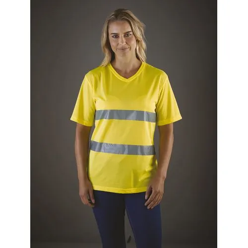T-shirt col V haute visibilité Top Cool