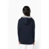Sweat-shirt à capuche contrastée à motifs enfant unisexe