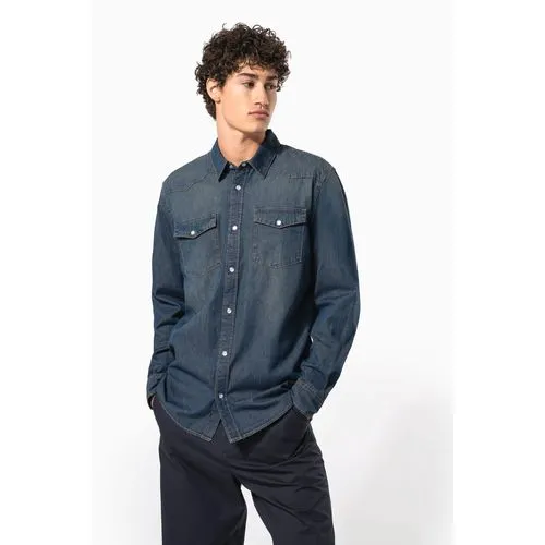 Chemise denim manches longues 10 Chemise denim manches longues
