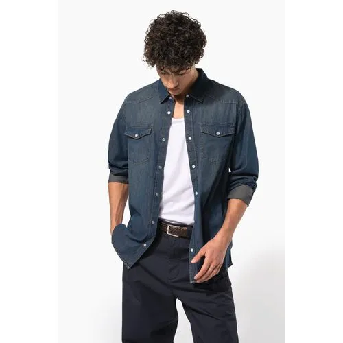 Chemise denim manches longues 14 Chemise denim manches longues