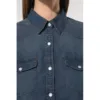 Chemise denim manches longues femme