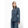 Chemise denim manches longues femme