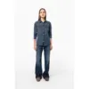 Chemise denim manches longues femme