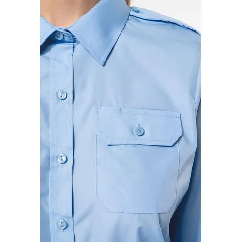 Chemise pilote manches longues femme
