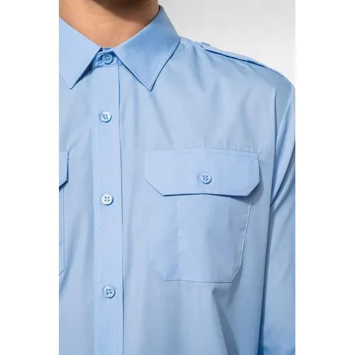 Chemise pilote manches longues homme