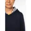 Sweat-shirt à capuche contrastée à motifs enfant unisexe