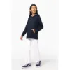 Sweat-shirt à capuche contrastée à motifs enfant unisexe
