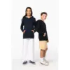 Sweat-shirt à capuche contrastée à motifs enfant unisexe