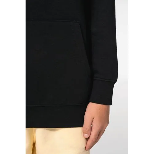 Sweat-shirt à capuche contrastée à motifs enfant unisexe