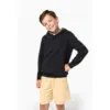 Sweat-shirt à capuche contrastée à motifs enfant unisexe