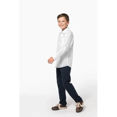 Chemise popeline manches longues enfant 8 Chemise popeline manches longues enfant