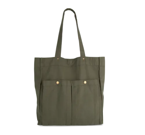 Sac à main à double poche frontale