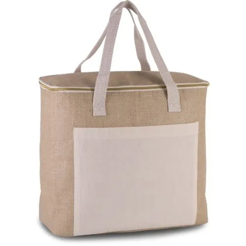 Sac isotherme en jute - grand modèle